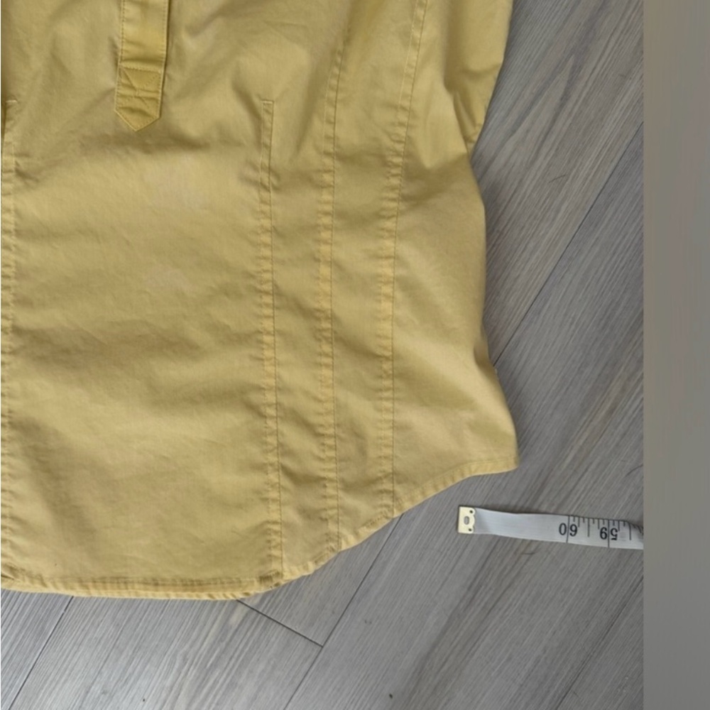 Parasuco Vintage Y2k Yellow sleeveless Button
Up Shirt M/L - Picture 10 of 11